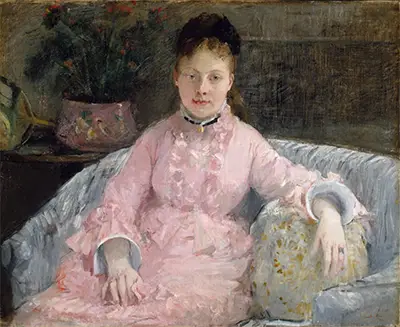 The Pink Dress (Albertie-Marguerite Carre, later Madame Ferdinand-Henri Himmes, 1854–1935) Berthe Morisot
